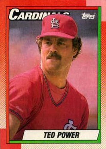 #59 Ted Power - St. Louis Cardinals - 1990 Topps Baseball