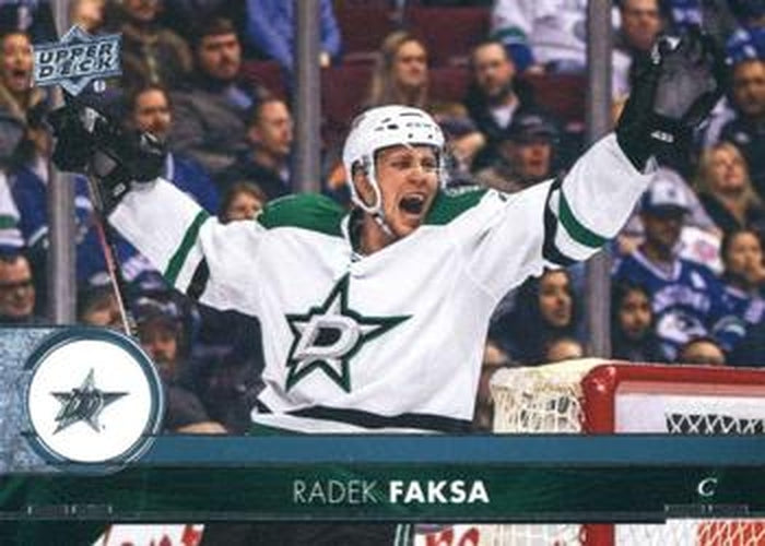 #59 Radek Faksa - Dallas Stars - 2017-18 Upper Deck Hockey