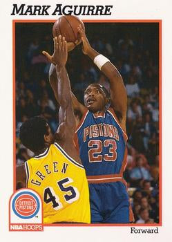 #59 Mark Aguirre - Detroit Pistons - 1991-92 Hoops Basketball
