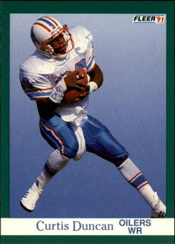 #59 Curtis Duncan - Houston Oilers - 1991 Fleer Football