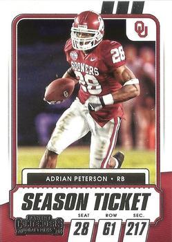 #59 Adrian Peterson - Oklahoma Sooners - 2021 Panini Contenders Draft Picks Football