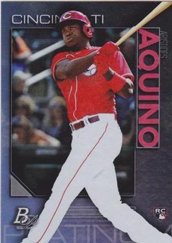 #59 Aristides Aquino - Cincinnati Reds - 2020 Bowman Platinum Baseball