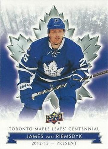 #59 James van Riemsdyk - Toronto Maple Leafs - 2017 Upper Deck Toronto Maple Leafs Centennial Hockey