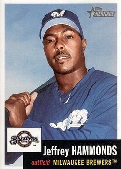#59 Jeffrey Hammonds - Milwaukee Brewers - 2002 Topps Heritage Baseball