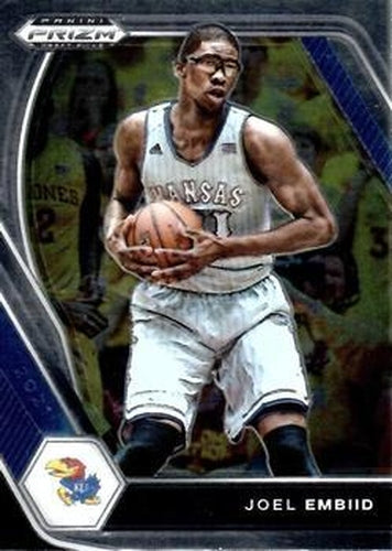 #59 Joel Embiid - Kansas Jayhawks - 2021 Panini Prizm Collegiate Draft Picks Basketball