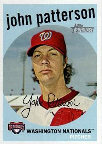 #59 John Patterson - Washington Nationals - 2008 Topps Heritage Baseball
