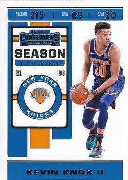 #59 Kevin Knox II - New York Knicks - 2019-20 Panini Contenders Basketball