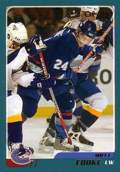 #59 Matt Cooke - Vancouver Canucks - 2003-04 O-Pee-Chee Hockey
