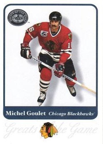 #59 Michel Goulet - Chicago Blackhawks - 2001-02 Fleer Greats of the Game Hockey