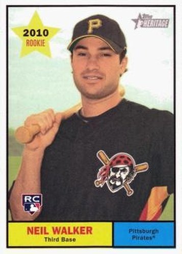 #59 Neil Walker - Pittsburgh Pirates - 2010 Topps Heritage Baseball