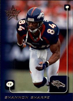 #59 Shannon Sharpe - Denver Broncos - 1999 Leaf Rookies & Stars Football