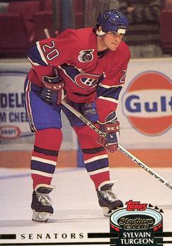 #59 Sylvain Turgeon - Ottawa Senators - 1992-93 Stadium Club Hockey