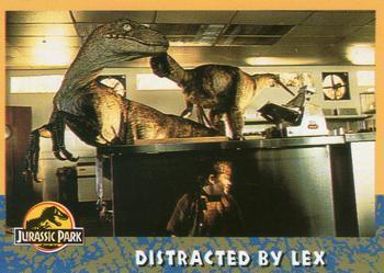 #59 Distracted by Lex - 1993 Topps Jurassic Park