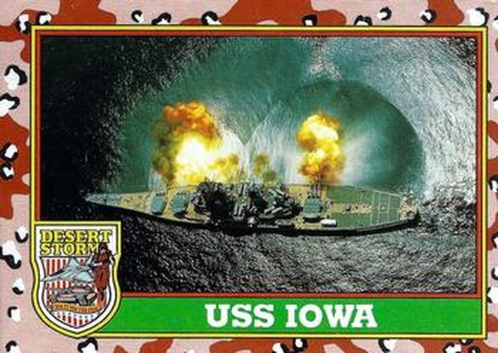 #59 USS Iowa - 1991 Topps Desert Storm