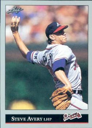 #59 Steve Avery - Atlanta Braves - 1992 Leaf Baseball