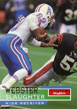 #59 Webster Slaughter - Houston Oilers - 1995 SkyBox Impact Football
