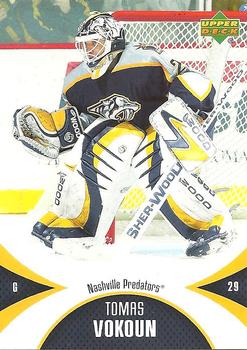 #59 Tomas Vokoun - Nashville Predators - 2006-07 Upper Deck Mini Jersey Hockey