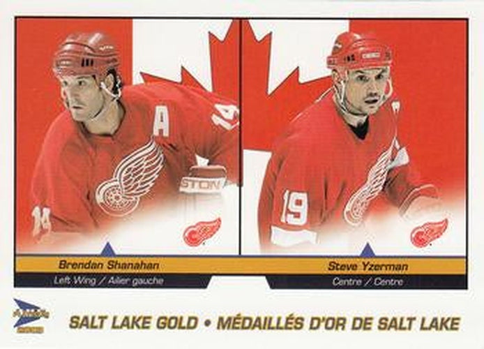 #5 Brendan Shanahan / Steve Yzerman - Detroit Red Wings - 2002-03 Pacific McDonald's Hockey - Salt Lake Gold