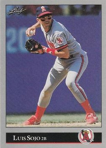 #5 Luis Sojo - California Angels - 1992 Leaf Baseball