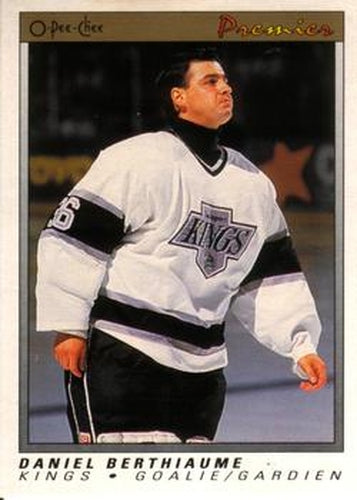 #5 Daniel Berthiaume - Los Angeles Kings - 1990-91 O-Pee-Chee Premier Hockey