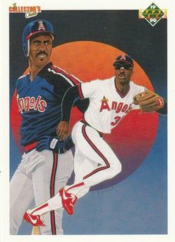 #5 Devon White - California Angels - 1990 Upper Deck Baseball