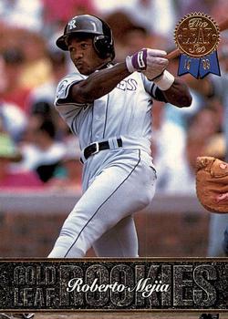 #5 Roberto Mejia - Colorado Rockies - 1993 Leaf Baseball - Gold Leaf Rookies Update