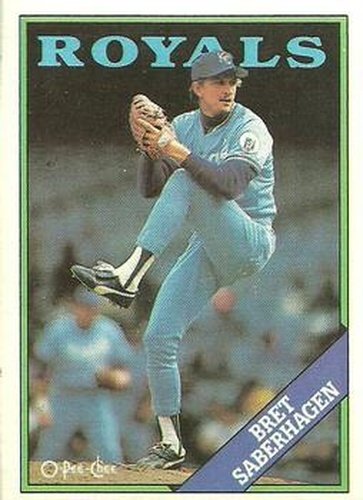 #5 Bret Saberhagen - Kansas City Royals - 1988 O-Pee-Chee Baseball