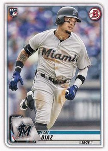#5 Isan Diaz - Miami Marlins - 2020 Bowman Baseball
