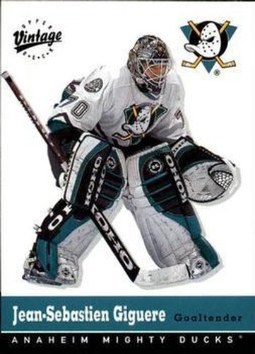 #5 Jean-Sebastien Giguere - Anaheim Mighty Ducks - 2000-01 Upper Deck Vintage Hockey