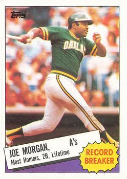 #5 Joe Morgan - Oakland Athletics - 1985 Topps Baseball