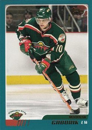 #5 Marian Gaborik - Minnesota Wild - 2003-04 Topps Hockey