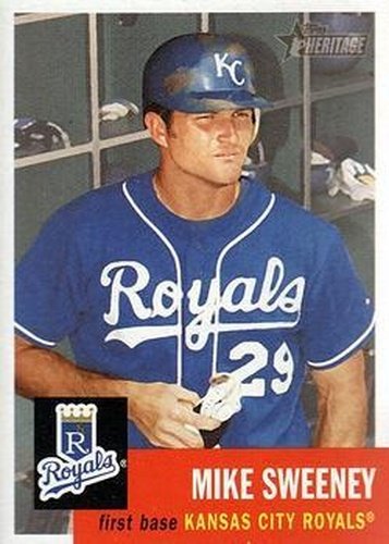 #5 Mike Sweeney - Kansas City Royals - 2002 Topps Heritage Baseball