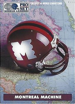 #5 Montreal Machine - Montreal Machine - 1991 Pro Set WLAF Football - Helmets