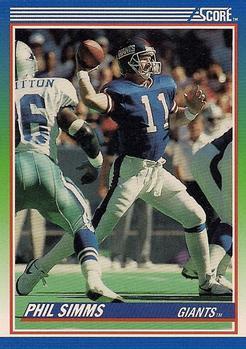 #5 Phil Simms - New York Giants - 1990 Score Football