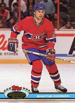 #5 Shayne Corson - Montreal Canadiens - 1991-92 Stadium Club Hockey