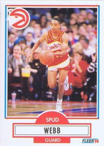 #5 Spud Webb - Atlanta Hawks - 1990-91 Fleer Basketball
