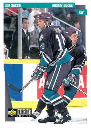 #5 Joe Sacco - Anaheim Mighty Ducks - 1997-98 Collector's Choice Hockey