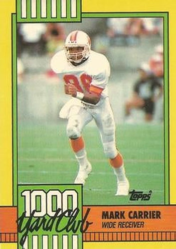 #5 Mark Carrier - Tampa Bay Buccaneers - 1990 Topps Football - 1000 Yard Club