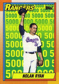 #5 Nolan Ryan - Texas Rangers - 1990 Topps Baseball