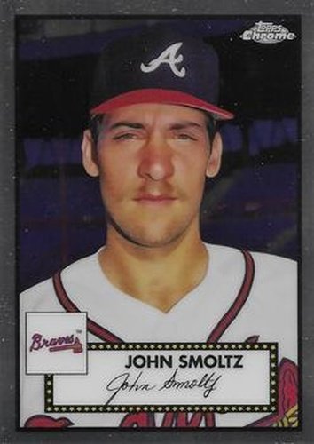 #600 John Smoltz - Atlanta Braves - 2021 Topps Chrome Platinum Anniversary Baseball