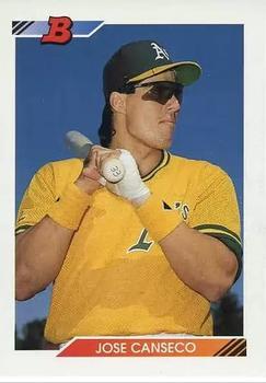 #600 Jose Canseco - Oakland Athletics - 1992 Bowman Baseball
