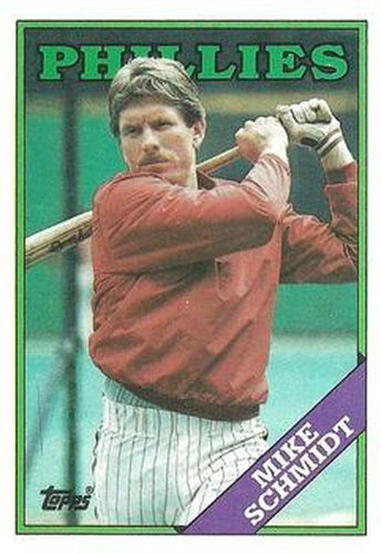 #600 Mike Schmidt - Philadelphia Phillies - 1988 Topps Baseball