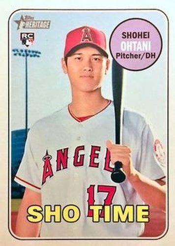 #600e Shohei Ohtani - Los Angeles Angels - 2018 Topps Heritage Baseball