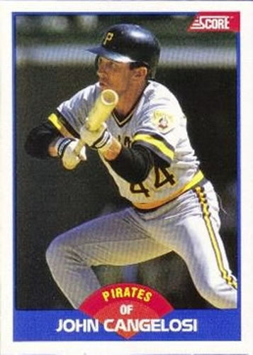 #601 John Cangelosi - Pittsburgh Pirates - 1989 Score Baseball