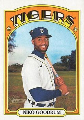 #601 Niko Goodrum - Detroit Tigers - 2021 Topps Heritage Baseball