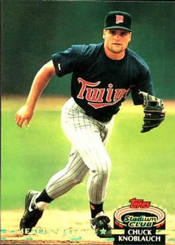 #601 Chuck Knoblauch - Minnesota Twins - 1992 Stadium Club Baseball