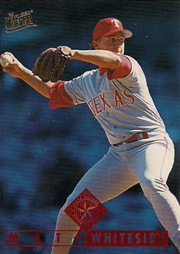 #115 Matt Whiteside - Texas Rangers - 1995 Ultra Baseball