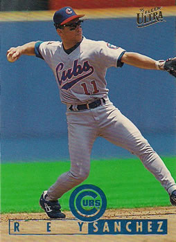 #138 Rey Sanchez - Chicago Cubs - 1995 Ultra Baseball