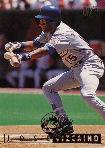 #202 Jose Vizcaino - New York Mets - 1995 Ultra Baseball