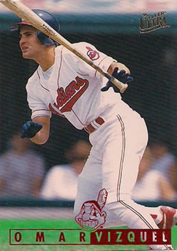 #43 Omar Vizquel - Cleveland Indians - 1995 Ultra Baseball